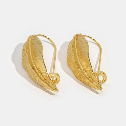 Golden Leaf Statement Earrings