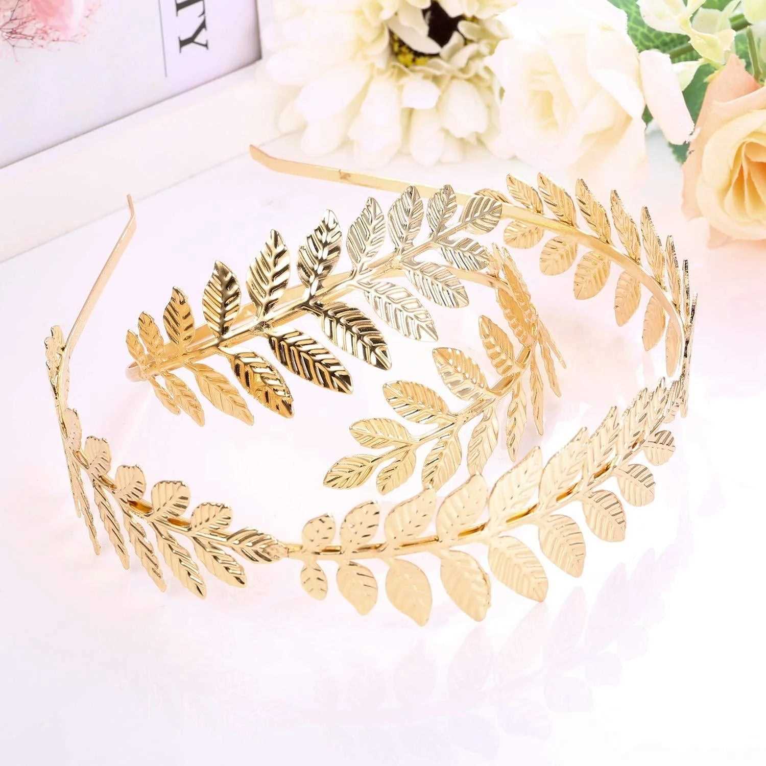 Laurel Leaf Branch Crown Armlet Sets