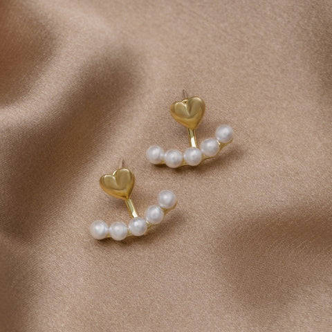 Pearl & Heart Romance Earrings