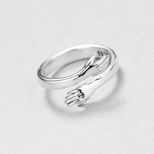 Sterling Silver Hug Ring