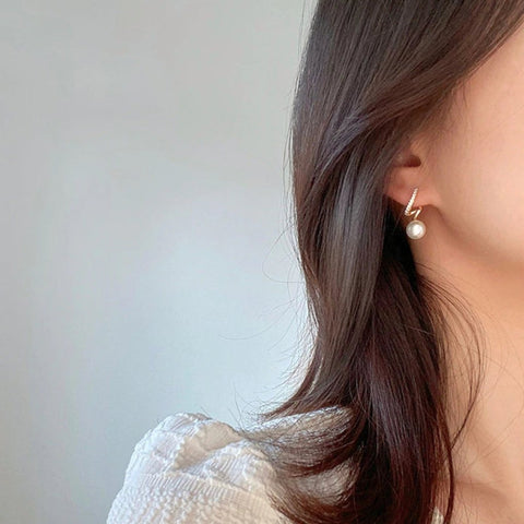 Tamara Pearl Wave Earrings