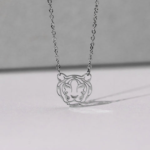 Tiger Stainless Steel Gold Necklace